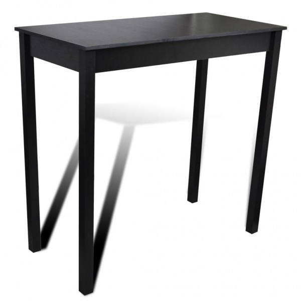 Mesa alta negra de MDF 115x55x107 cm D
