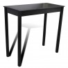 Mesa de bar em MDF preto 115x55x107 cm 1