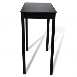 Mesa de bar em MDF preto 115x55x107 cm H