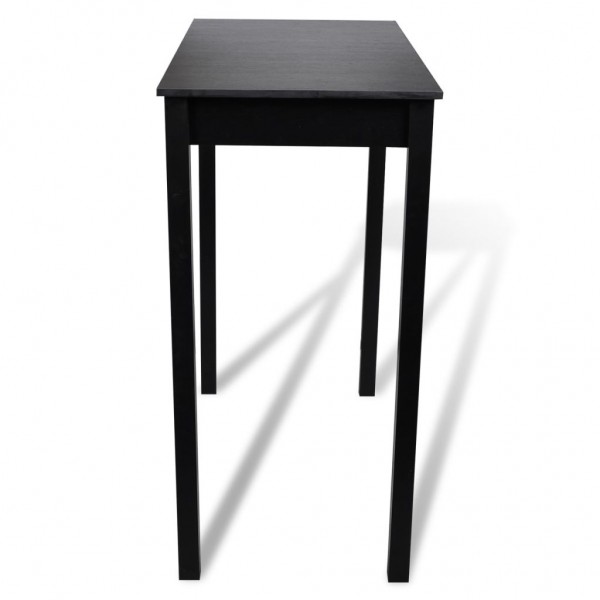 Mesa alta negra de MDF 115x55x107 cm M 2