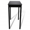 Mesa de bar em MDF preto 115x55x107 cm 2