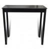 Mesa alta negra de MDF 115x55x107 cm 3