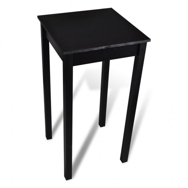 Mesa alta de bar negra de MDF 55x55x107 cm D