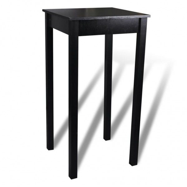 Mesa de bar em MDF preto 55x55x107 cm M 2