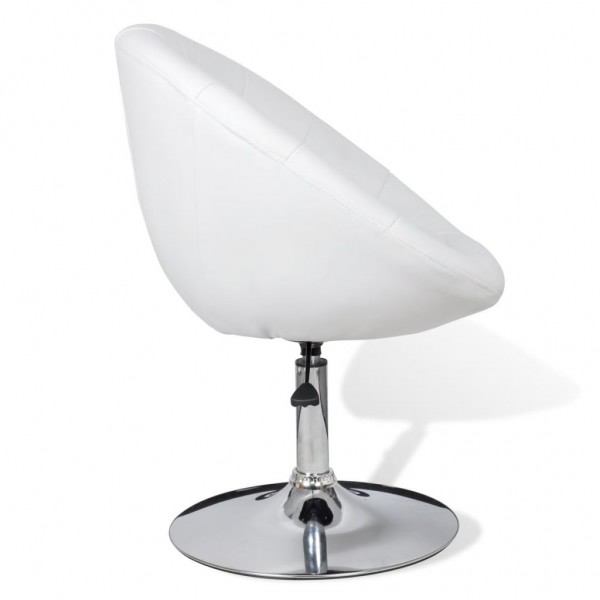 Bancos de bar 2 pcs couro artificial branco M 5