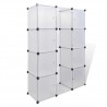 vidaXl Armario modular 9 compartimentos blanco 37x115x150 cm 2