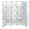 Armário plástico modular 9 gavetas 109x36.5x143 cm branco 4