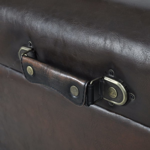 Conjunto bancos de arrumação 3 pcs castanho M 3