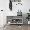 Mueble zapatero madera contrachapada gris Sonoma 102x36x60 cm 1