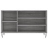 Mueble zapatero madera contrachapada gris Sonoma 102x36x60 cm 4