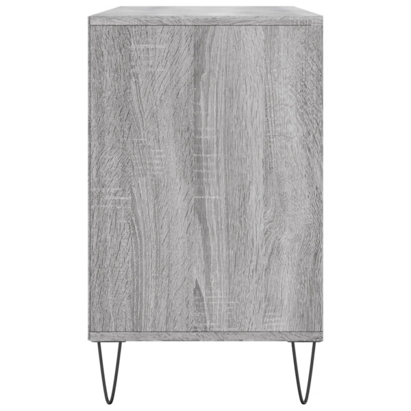 Mueble zapatero madera contrachapada gris Sonoma 102x36x60 cm M 5
