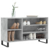 Mueble zapatero madera contrachapada gris hormigón 102x36x60 cm 3