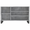 Mueble zapatero madera contrachapada gris hormigón 102x36x60 cm 4