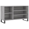 Mueble zapatero madera contrachapada gris Sonoma 102x36x60 cm 2