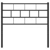 Cabeceira de cama 80 cm metal preto 3