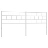 Cabeceira de cama 160 cm metal branco 2