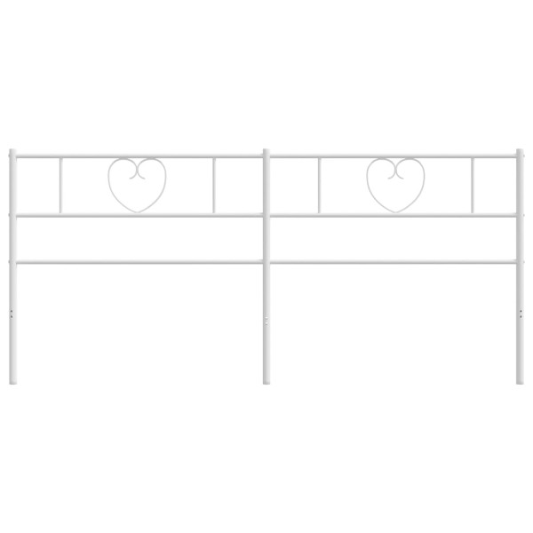 Cabeceira de cama 193 cm metal branco M 5