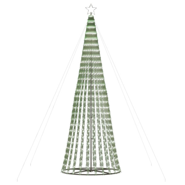 Árvore de Natal cone de luz 688 LEDs branco frio 300 cm M 4