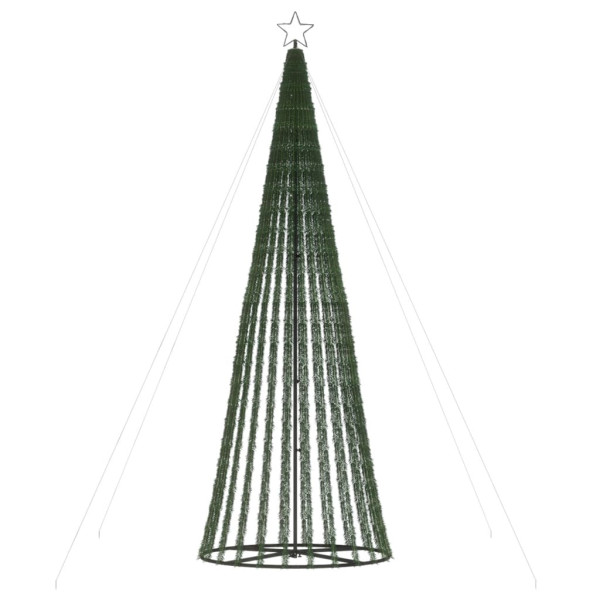 Árbol de Navidad cono de luz 688 LEDs blanco frío 300 cm M 5
