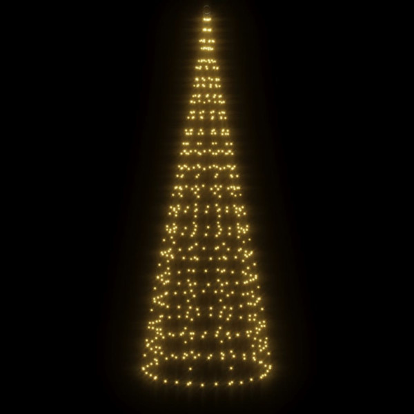 Árvore de Natal LED no mastro 550 LEDs branco quente 300 cm M 3