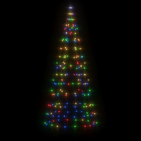 Árvore de Natal na bandeira 200 LED de cores 180 cm M 3