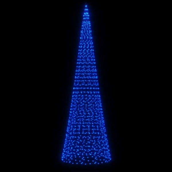Árbol de Navidad en asta de bandera 1534 LED azul 500 cm M 3