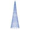 Árbol de Navidad en asta de bandera 1534 LED azul 500 cm 4