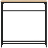Mesa consola madera de ingeniería roble Sonoma 75x19.5x75 cm 4