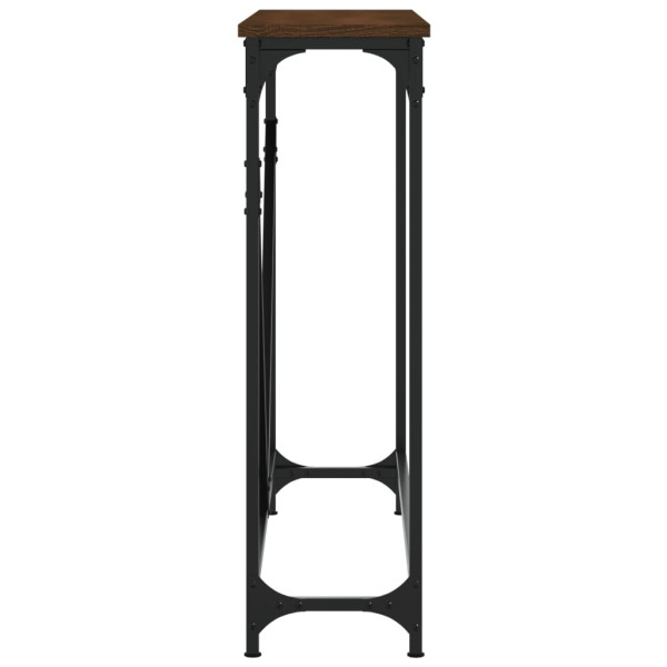 Mesa consola 102x22.5x75 cm derivados madeira carvalho castanho M 5