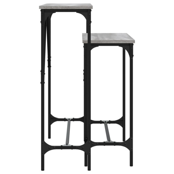 Mesas consola 2 pcs derivados de madeira cinzento sonoma M 5