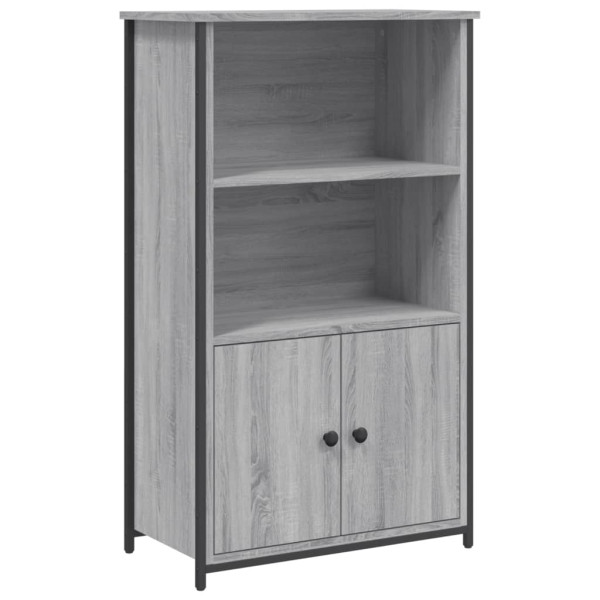 Aparador alto madera de ingeniería gris Sonoma 62x32x103.5 cm M 2