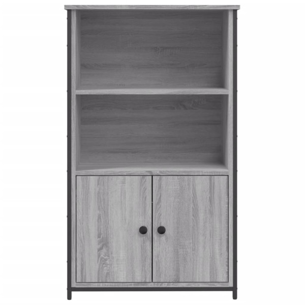 Aparador alto madera de ingeniería gris Sonoma 62x32x103.5 cm M 5