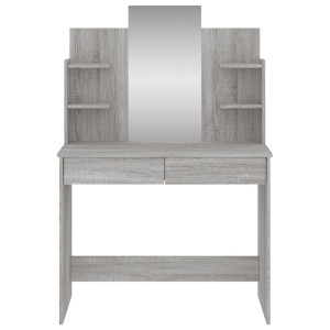 Toucador com espelho 96x39x142 cm cor cinzento sonoma H