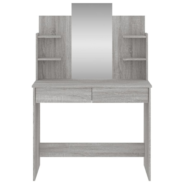 Toucador com espelho 96x39x142 cm cor cinzento sonoma M 2