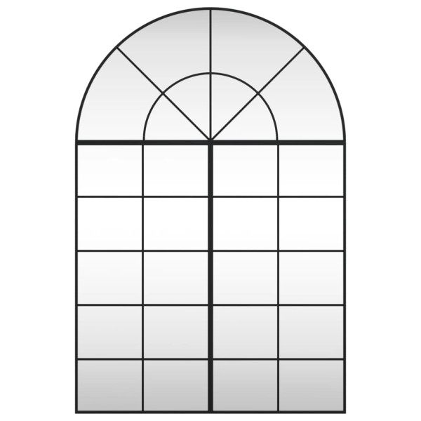 Espejo de pared arco de hierro negro 100x150 cm M 3