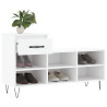 Mueble zapatero madera contrachapada blanco 102x36x60 cm 4