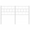 Cabeceira de cama 120 cm metal branco 3