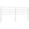 Cabeceira de cama 193 cm metal branco 2