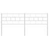 Cabeceira de cama 193 cm metal branco 3