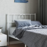 Cabeceira de cama 75 cm metal branco 1