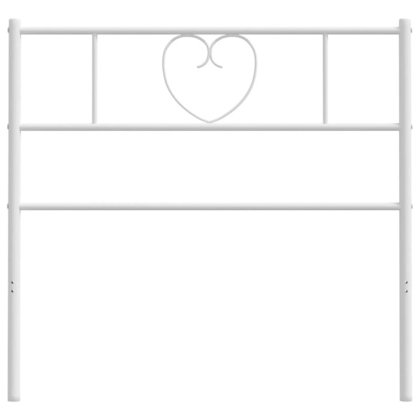 Cabecero de metal blanco 75 cm M 5