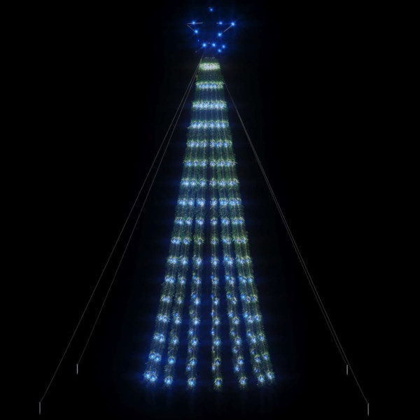 Árbol de Navidad cono de luz 275 LEDs azul 180 cm M 3