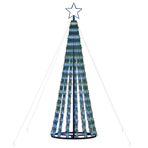 LED Árvore de Natal 275 LEDs Azul 180 cm M 4