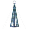 Árbol de Navidad cono de luz 275 LEDs azul 180 cm 4