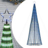 Árvore de Natal cone de luz 688 LEDs azul 300 cm 2
