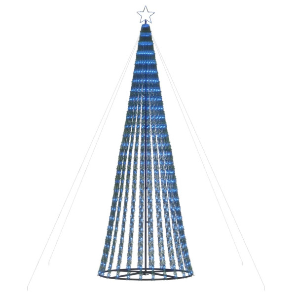 Árbol de Navidad cono de luz 688 LEDs azul 300 cm M 4