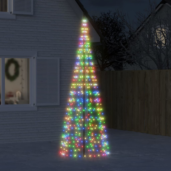 Árbol de Navidad en asta de bandera 550LED colores 300 cm D