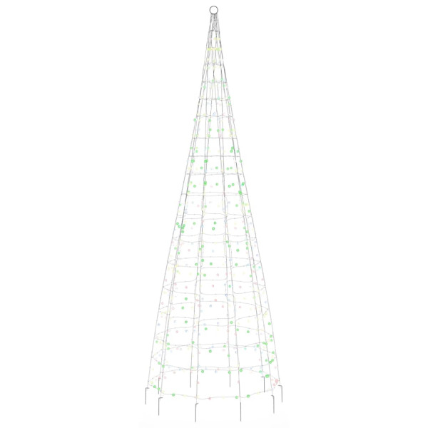 Árbol de Navidad en asta de bandera 550LED colores 300 cm M 4