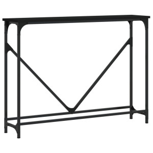 Mesa consola 102x22.5x75 cm derivados de madeira preto H