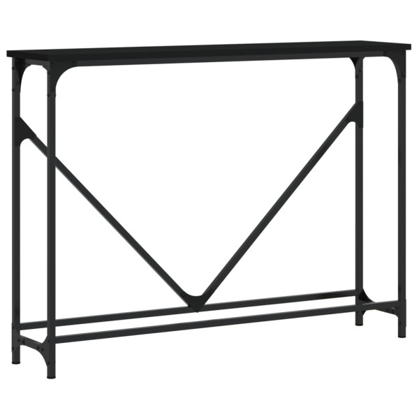 Mesa consola 102x22.5x75 cm derivados de madeira preto M 2